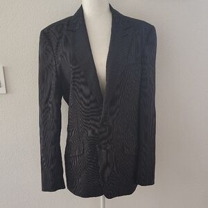 Modern Amusement Black Pinstripe Blazer Size Medium